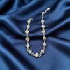 Luxury Women's Silver Rose Flower Bracelet - Stylish, Fresh Holiday Gift Accessory