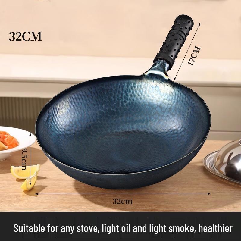 

ZISIZ Ручная ковка Синий Железный Вок