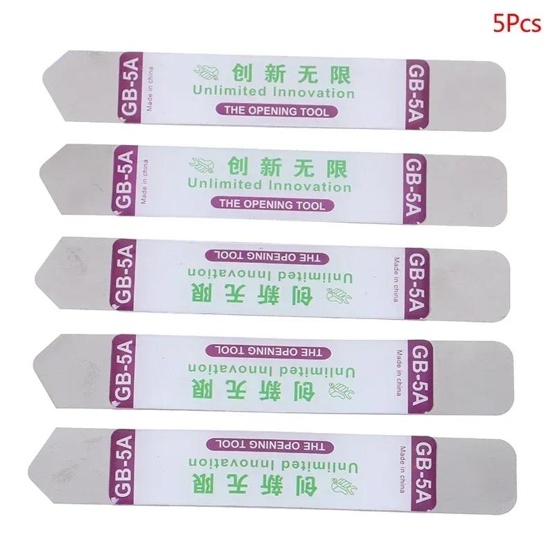 2/5 Pièces Outils d'Ouverture Manuels Professionnels en Métal Pied-de-biche en Acier Flexible pour iPad Téléphone Mobile Tablette Outil de Démontage et de Réparation