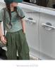2026 Sommer Koreanischer Stil Sportliche Cargohose & T-Shirt Zweiteiliges Set für Mädchen