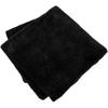 Plush Edgeless Microfiber Towel For Car, Soft Drying Wash Detailing Buffing Polishing Towel, 500 GSM 6PACK 16 X 16Inches (Black, 6Pack)