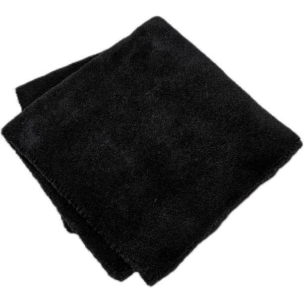 Plush Edgeless Microfiber Towel For Car, Soft Drying Wash Detailing Buffing Polishing Towel, 500 GSM 6PACK 16 X 16Inches (Black, 6Pack)