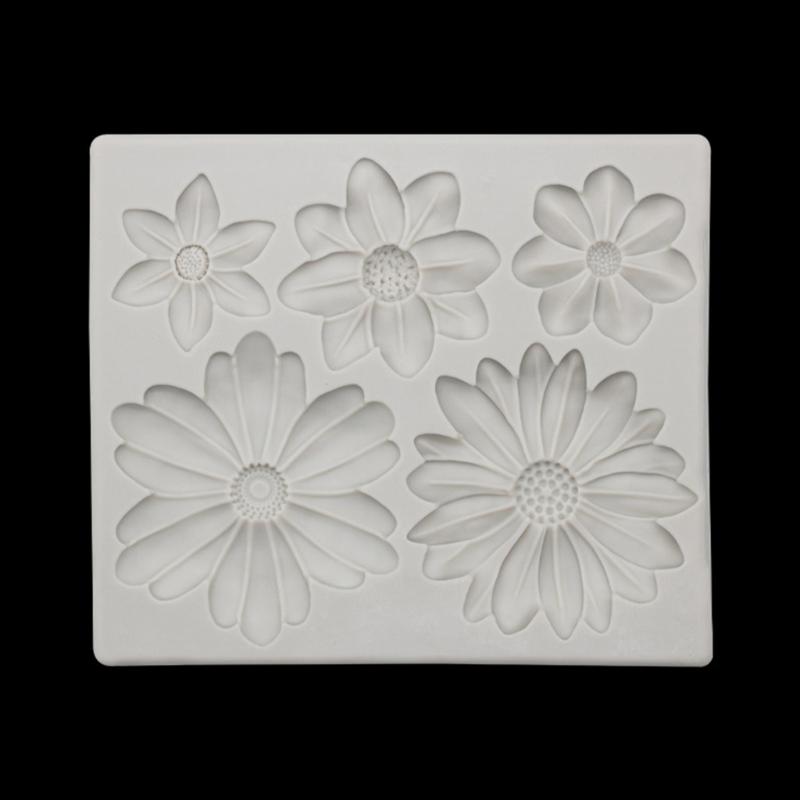 Daisy Shape Silicone Chocolate Mould Cake Decorating Baking Accessories
