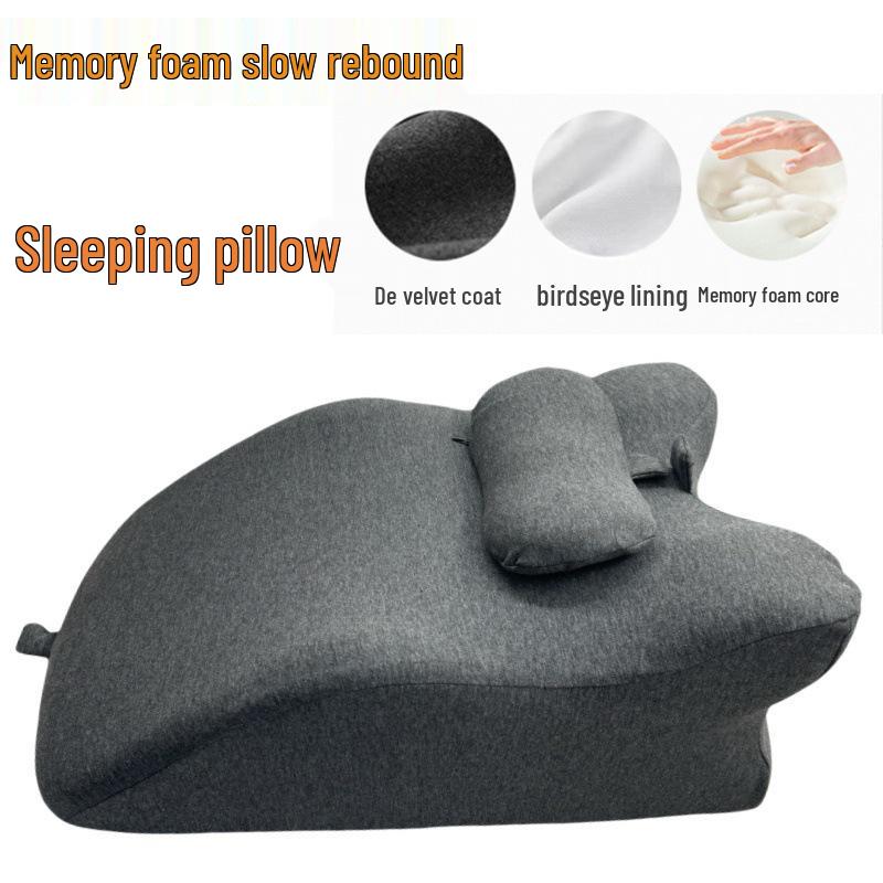 Ergonomic Cross-Border Memory Foam Nap Pillow for Face-Down Sleeping & Phone Use