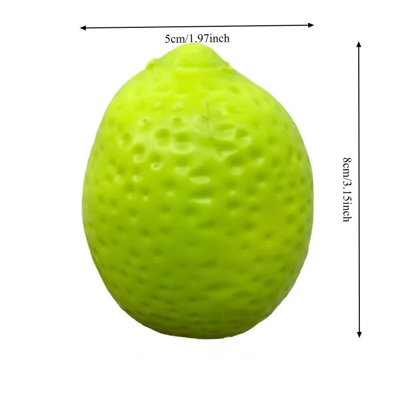 Pallina antistress al limone croccante Giocattolo da spremere Limone che cambia colore Squishy al limone Riempimento croccante all'interno Giocattolo antiansia per alleviare lo stress Fidget Toy
