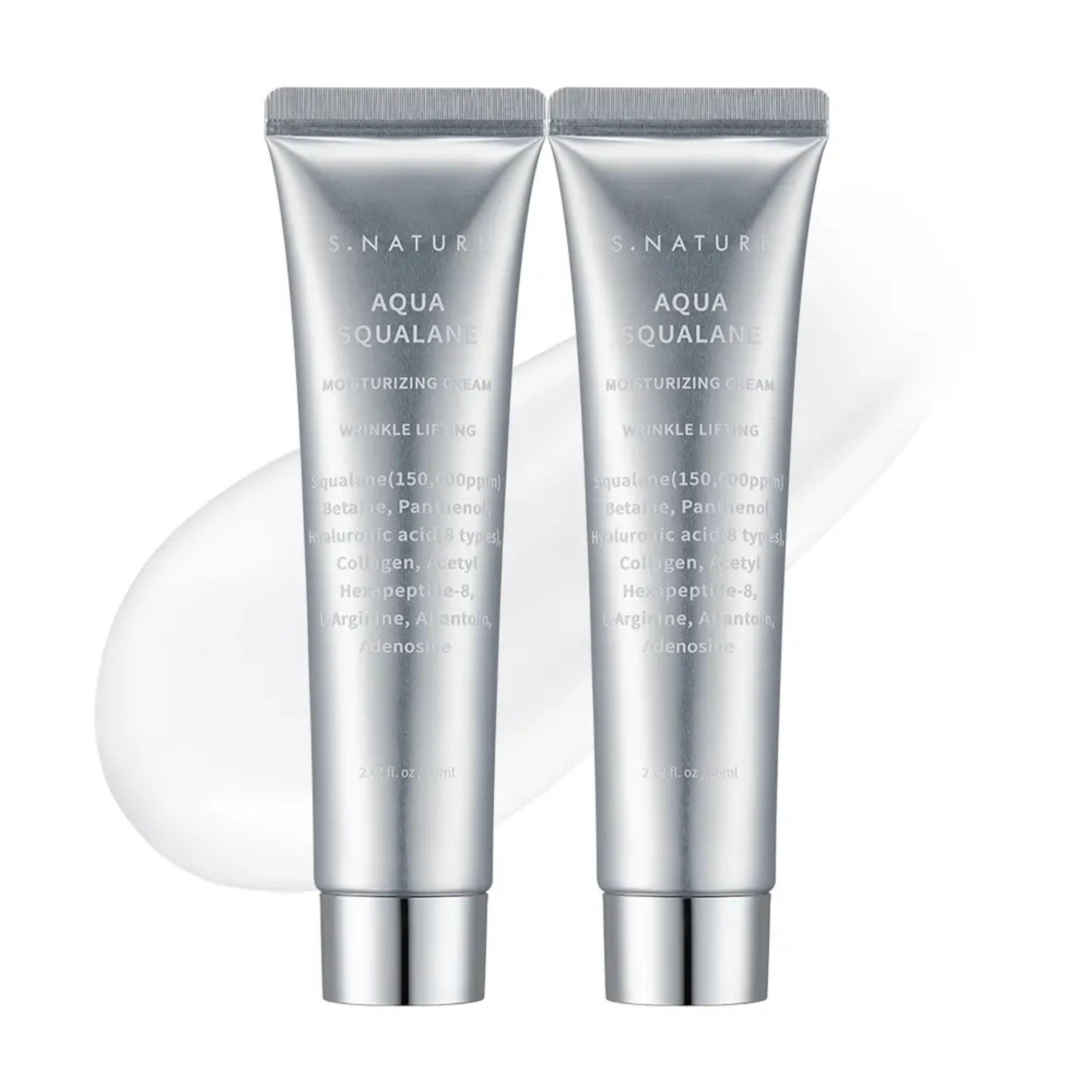 S.NATURE Aqua Squalane Moisturizing Cream 60ml x 2