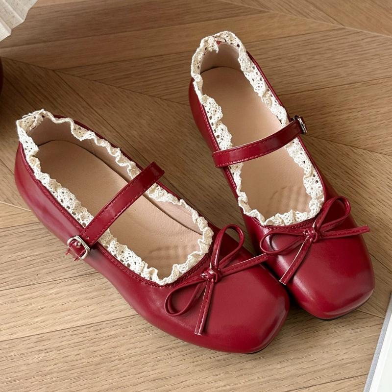 Fashion Elegant Flats Ballet Dance Shoes Bow Women Loafers Shoes 2025 Trend Summer Fad Shallow Buckle Shoes Walking Soft Mujer Zapatos