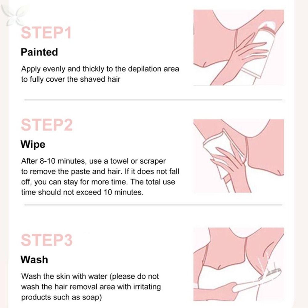 Non-Irritating Depilatory Cream Smooth Hair Removal Cream Gentle Women Men