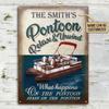 Custom Yacht Lakeside Coastal Metal Sign Home Decor Wall Art