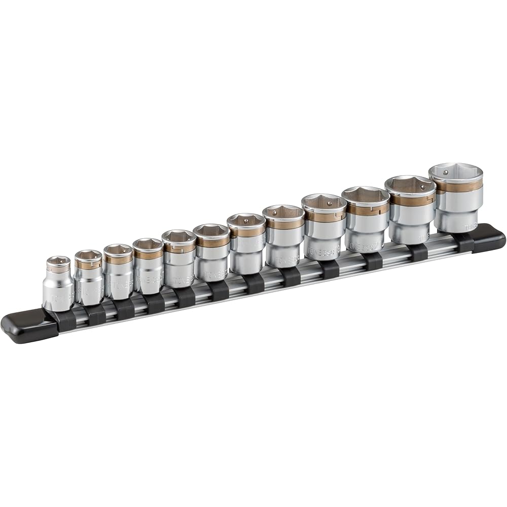 Tone Nut Catch Socket Set 9.5mm with Holder 12 Pieces Hexagonal Tool Kit