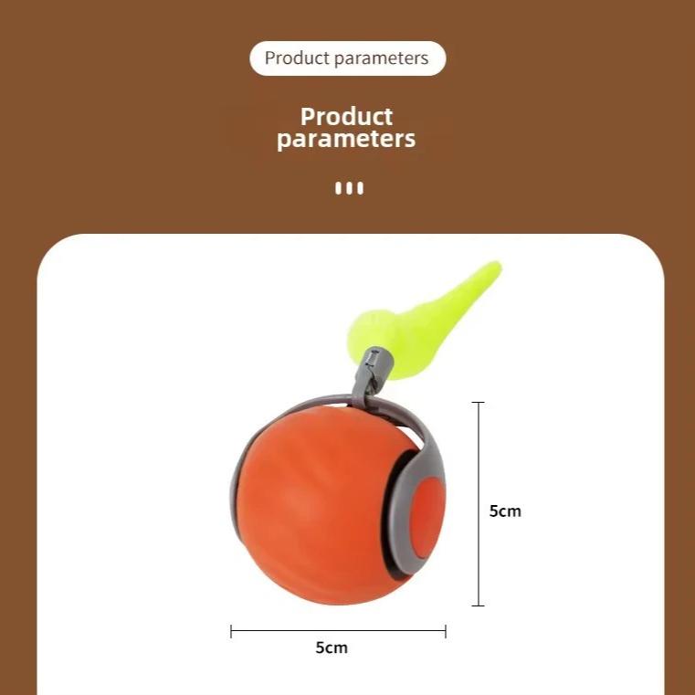 Cat and Dog Toys Automatic Cat Teasing Ball Interactive and Fun Relieving Intelligent Electric Dog Teasing Ball with Tail