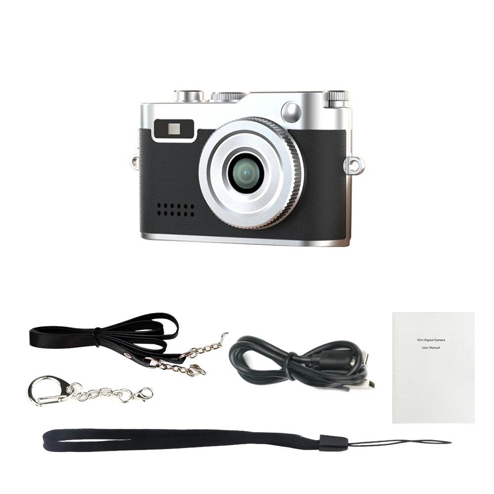 

Мини-камера DC26 0,96 дюйма 1080P HD Спортивная студенческая камера Кампус Портативная маленькая фотокамера Ретро CCD Ожерелье Камера-брелок No TF card