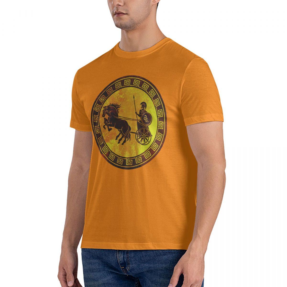 

Греческая футболка Греко-римский гладиатор Спартак Конан Война Афина Тайгетос Новая мужская майка Футболка Удобный короткий рукав 2XL