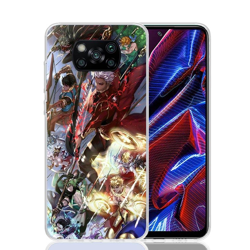 Fate Zero Stay Night Saber Case Phone Cover for Xiaomi Redmi Note 10 9 9S 8 8T 7 5 Pro Mi 12T 11T 10T 9T 12 11 Lite A3 A2 Trend