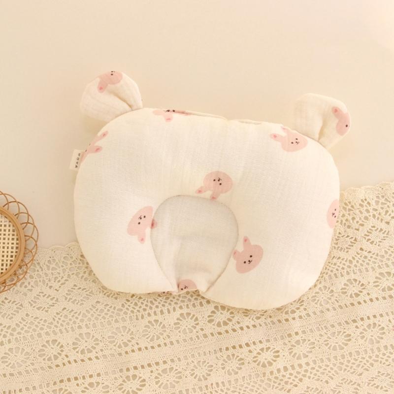 Bear Ear Baby Pillow Soothing & Calming Newborn Pillow Easy To Clean Pillow Exquisite Craftsmanship Pillow for Boy Girl