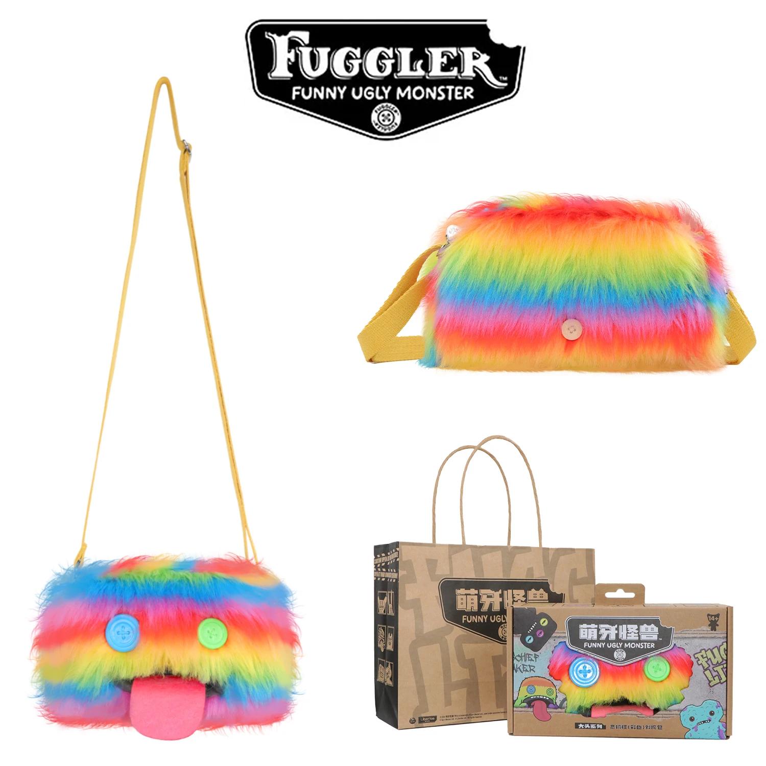 Ugly Tooth Monster Plush Crossbody Bag 22CM Cute Cartoon Stuffed Animal Purse Backpack Wallet For Girls