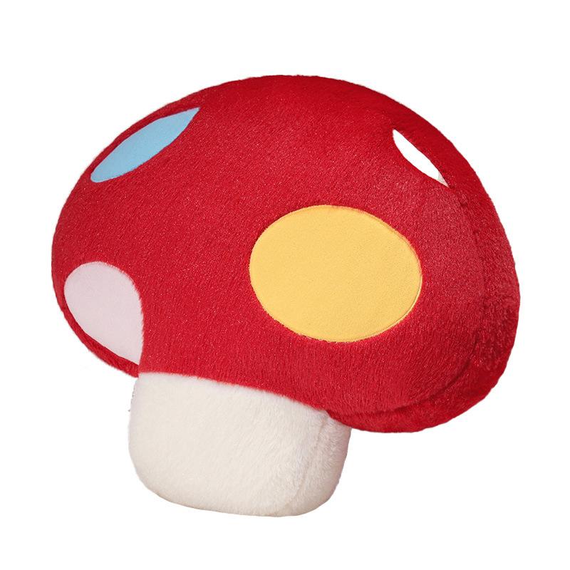 Cartoon Colorful Mushroom Throw Pillow Plush Toy Doll Small Mushroom Doll Home Pillow Girl Soothing Doll