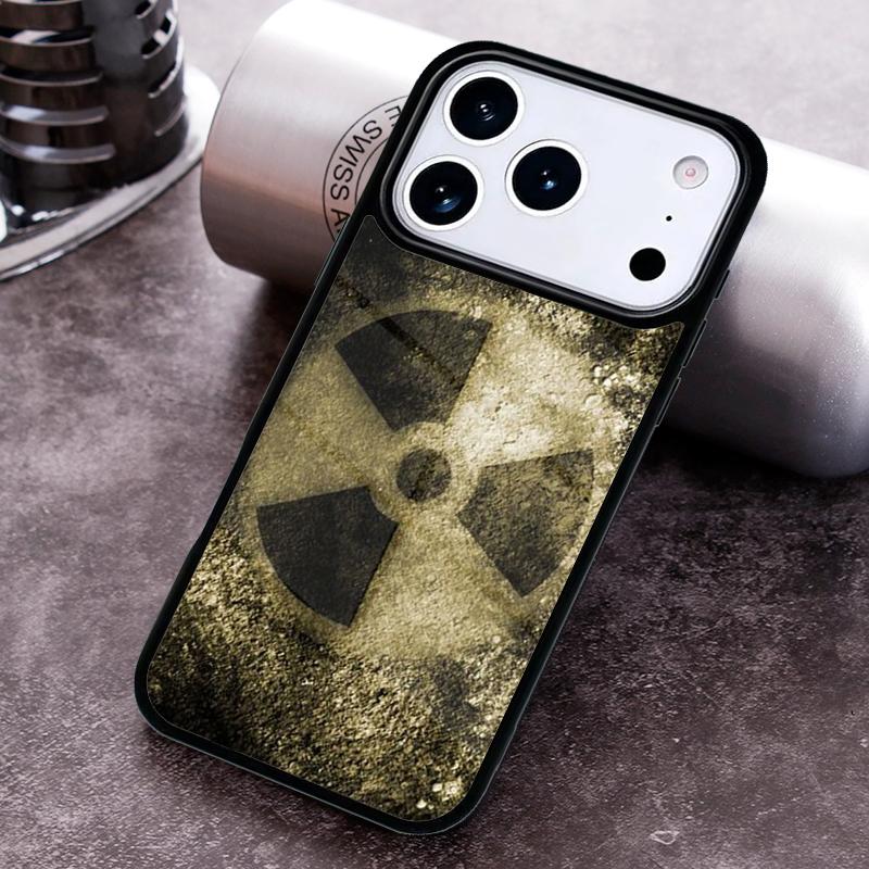 Radioactive warning sign Phone Case for iPhone 17 16 15 Pro Max Air 14 13 12 11 Plus Shockproof Capa Cover