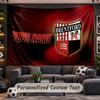 Brentford Football Personalized Tapestry Support Custom Name, Wall Art Home Decoration