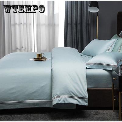 Set 4 pezzi/set Puro Cotone Cotone Fresato Set 4 pezzi Lenzuolo Copripiumino Federa Set 4 pezzi Singolo Matrimoniale King Size