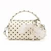 Womens Mini Pillow Shape PU Handbag With Polka Dots Zipper Single Strap Crossbody Bag Daily Casual Wear