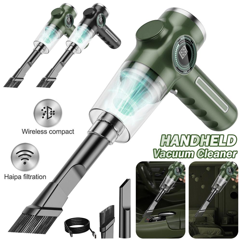 Car Vacuum Cleaner High Power Cleaning Machine Mini Portable Strong Suction  Wireless Handheld Vacuum Cleaner Car Home Appliance
