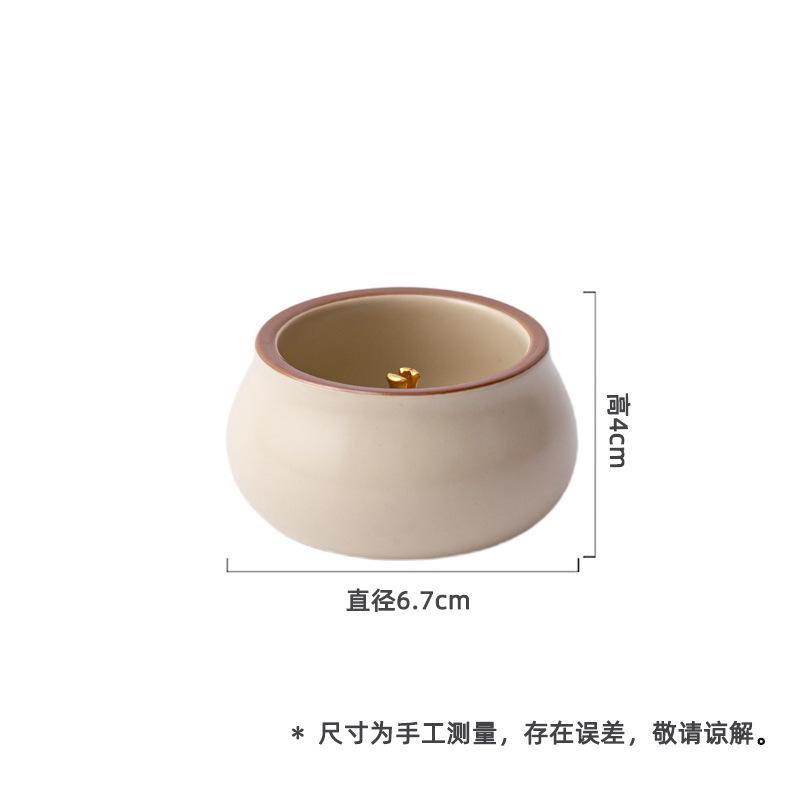 Застывший Жир Грязно-белый Подставка для Благовоний Диффузор Благовония Ароматические Свечи Кадильница Чайная Посуда Декорация