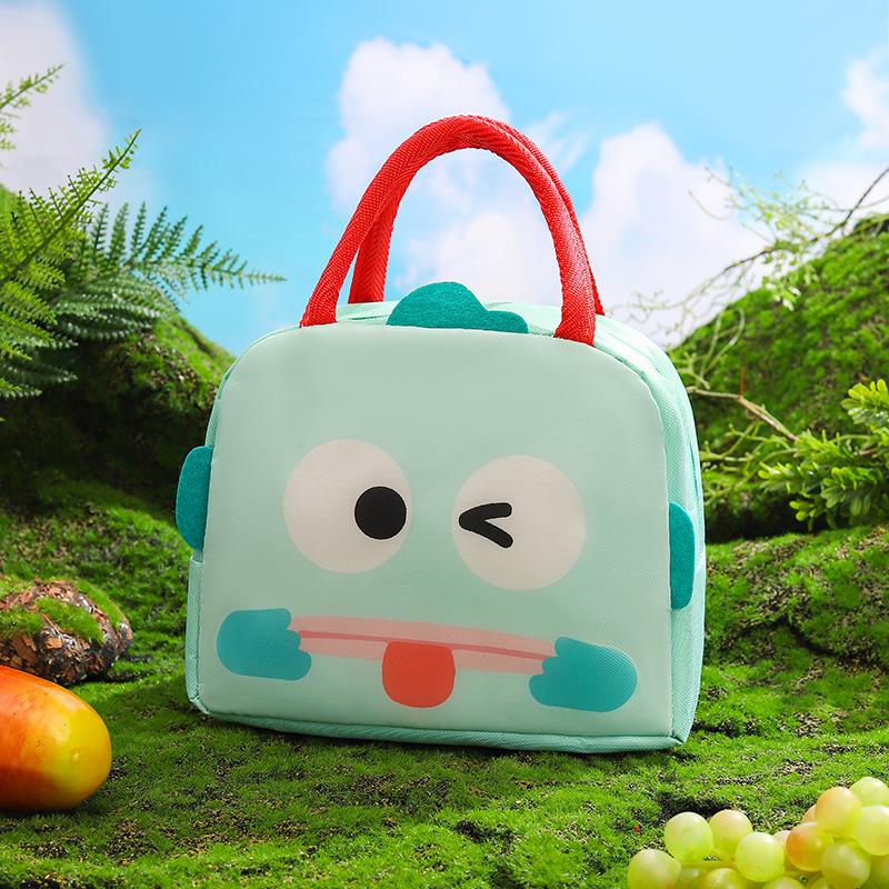 Compact Insulated Bento Lunch Bag with Thickened Aluminum Foil - Cute Cartoon Design for Students