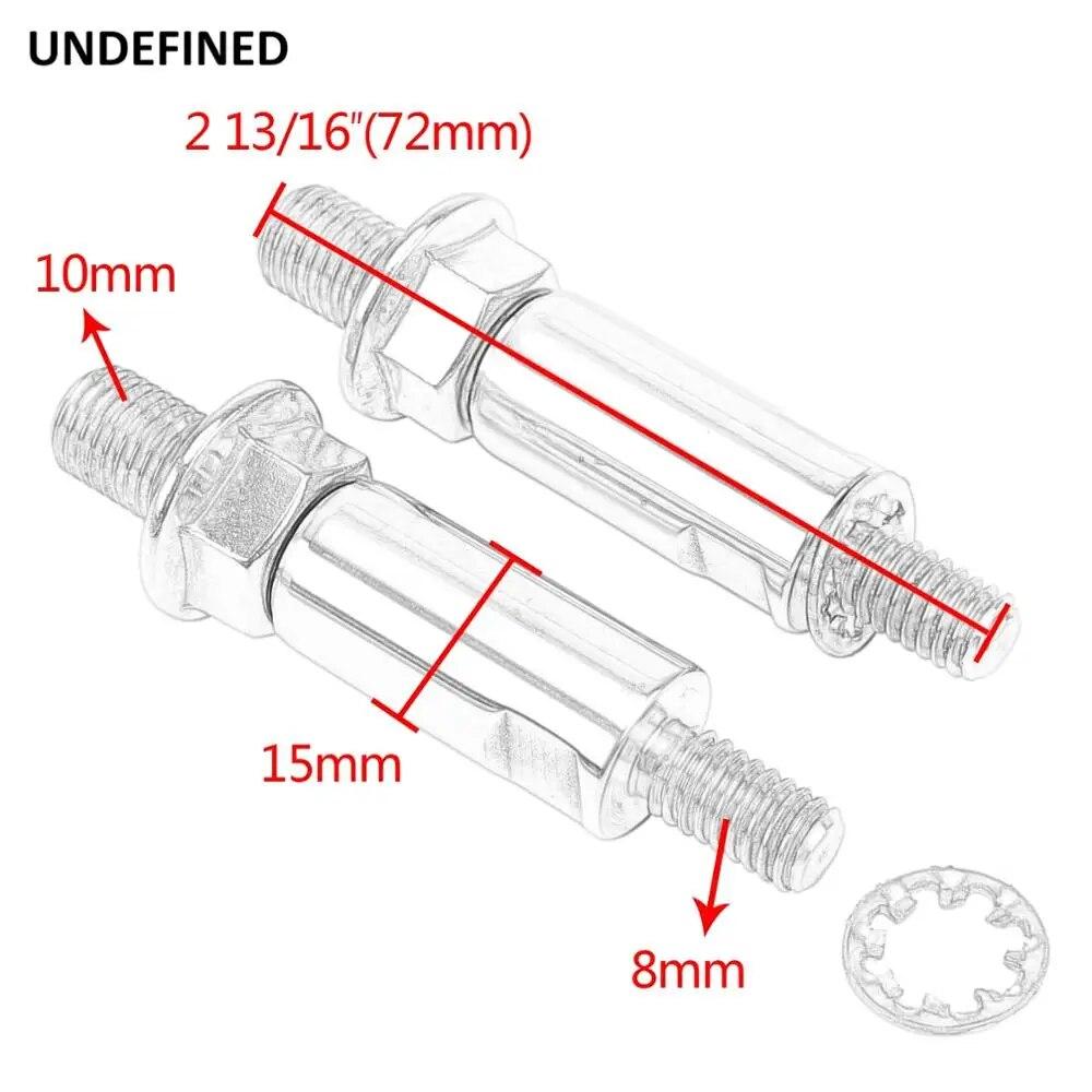 Motorcycle Rearview Mirror Riser Extenders Adapters Mount Screw Bolts Stainless For Honda Kawasaki Suzuki Yamaha MT FZ Universal
