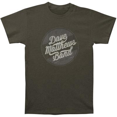 Maglietta da uomo Dave Matthews Band Logo Cerchio Vestibilità Slim Carbone