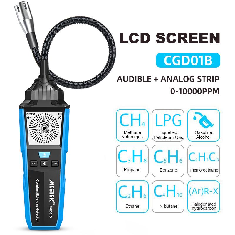 

Порт детектора горючего газа. Место утечки легковоспламеняющегося природного газа. Определить измерительный тестер. Звуковая световая сигнализация. Газоанализатор ppm LEL.