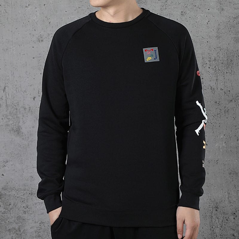 Jordan Sweatshirts Men's Black Crew Neck Moderate Regular CT6304-010
