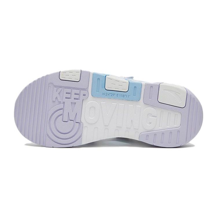 Anta Anti-Kick Shock Absorbing Childrens Sandals Kids Sandals White Blue 322326921-1