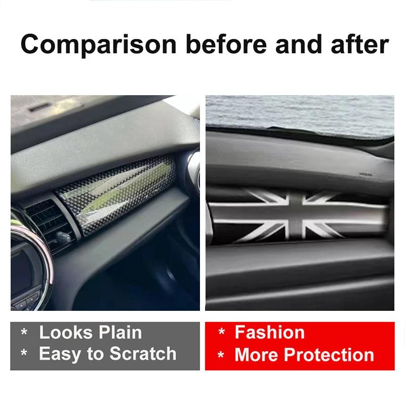 The Black Flag Car Dashboard Trim Panel Cover Sticker Case Interior For Mini Cooper S One F55 F56 F57 Car-Styling Accessories cnjaw55