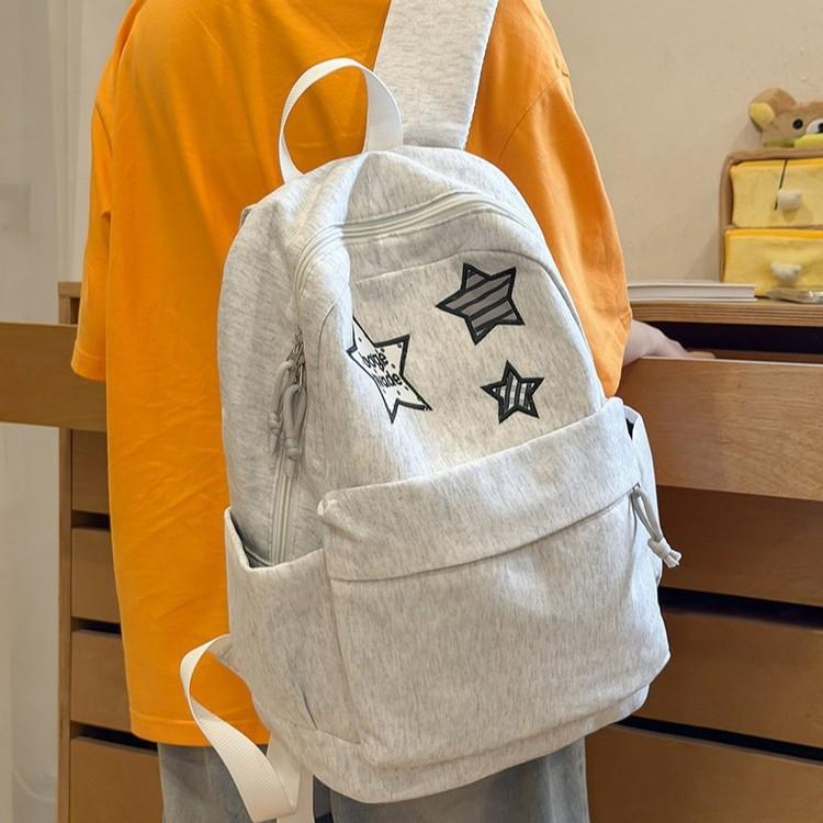 Schoolbag wholesale new student schoolbag backpack female college style high school student schoolbag female leisure travel star backpack
