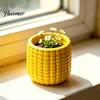 Realistic Corn Planter 3D Printed Planter, Small Cute Plant Pot, Desktop Pastoral Style Home Decor Flower Pot for Succulents Mini Plants, Indoor Shelf