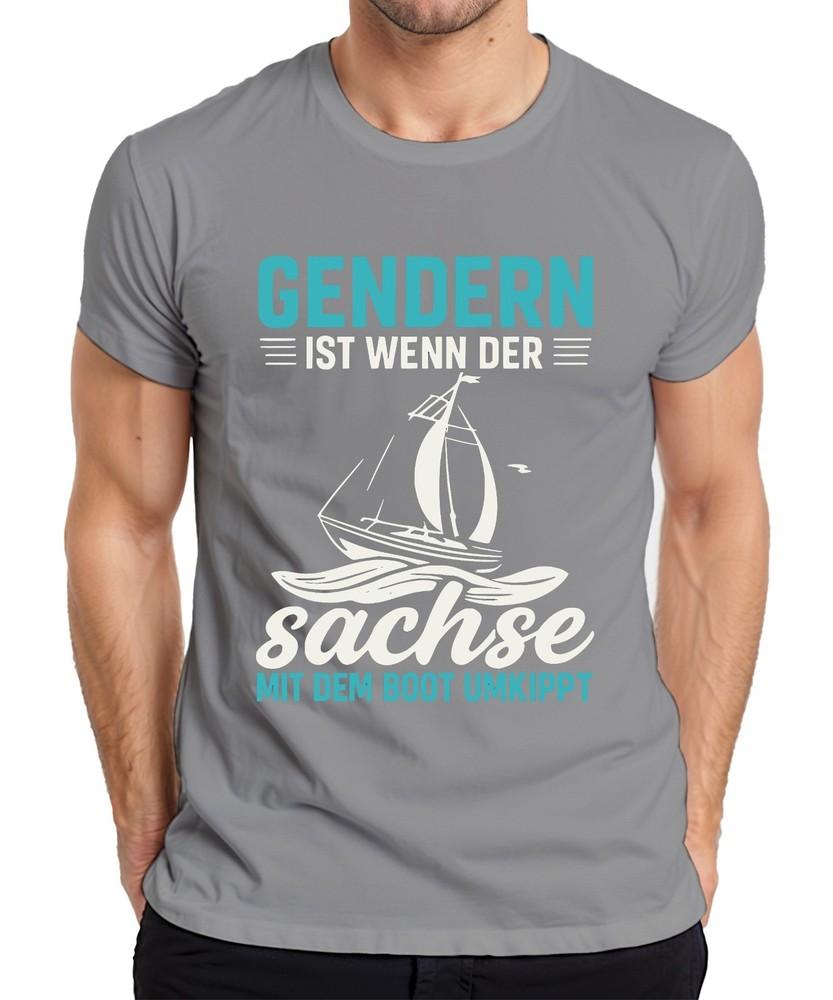 Gender Is When The Saxon Overturns Sailboat Saxony Saying Unisexs TShirt