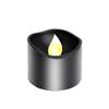 Black LED Electronic Candle Battery Operated Flashing Tealight Flameless Fake Candle Light Halloween Party Decoration Table Lamp
