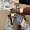 New Fair Island Stacking Socks Children'S Autumn And Winter Knitted Warm Medium Tube Calf Socks Cute Cat Waves Boneless Cotton Socks