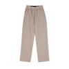 BYMONO [Big Sizes 32-46] Wrinkle-Free Wide Fit Fleece-Lined Long Pants