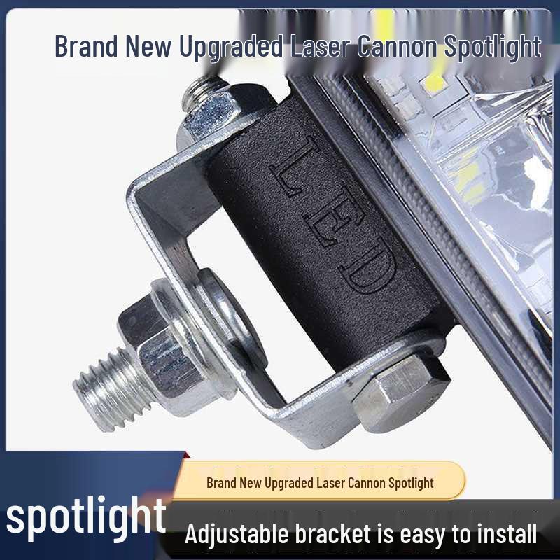 12-80V Dustproof LED Laser Headlight with Reverse Polarity Protection for Electric Vehicles
