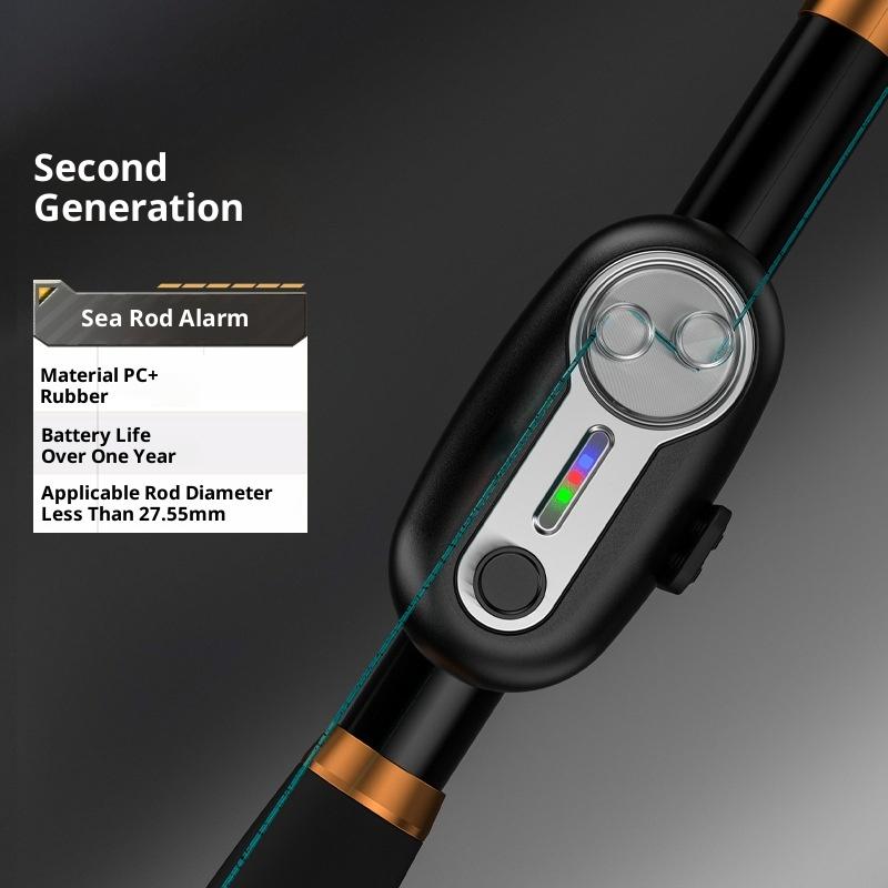 Fishing Alarm Electronic Buzzer Indicator Siren Bite Bait Alarm Sea Rod Led Light Indicator Sound Light Alarm Fishing Parts