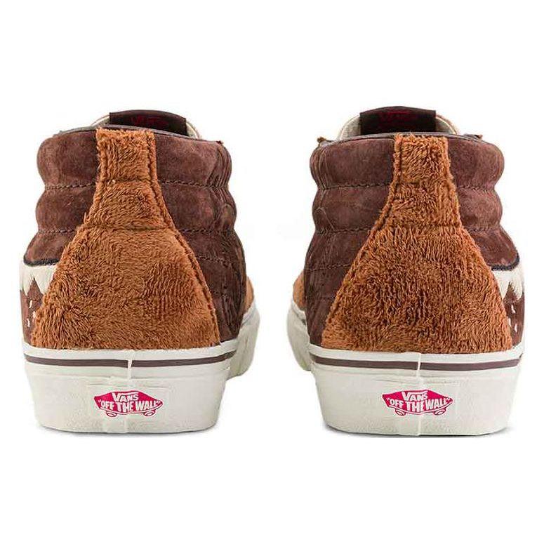 Vans The Monsters x Sk8-Mid Labubu Unisex Sneakers Brown Beige VN000BWEDFO