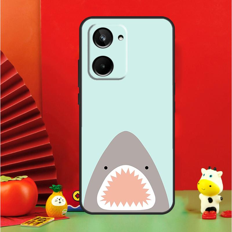 Cartoon Shark For Realme GT6 GT7 15 Pro 10 11 12 13 14 Pro Plus C65 C67 C63 C61 C55 C51 C53 C35 C75 Case