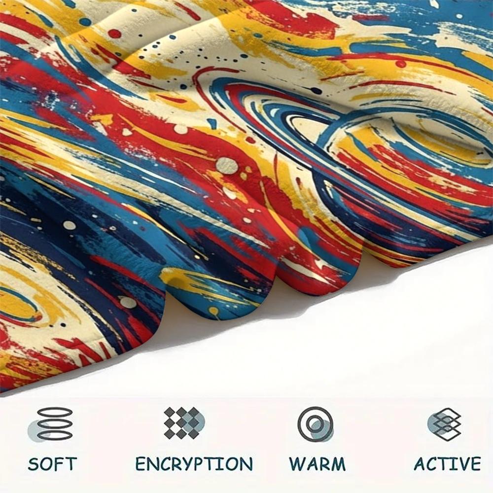 1 Stück Flanelldecke mit Weltraum-Print, Hohe Qualität, Bequem für alle Jahreszeiten, Heimdekoration, Wärme und Komfort, Perfekt für Weihnachtsgeschenke W161