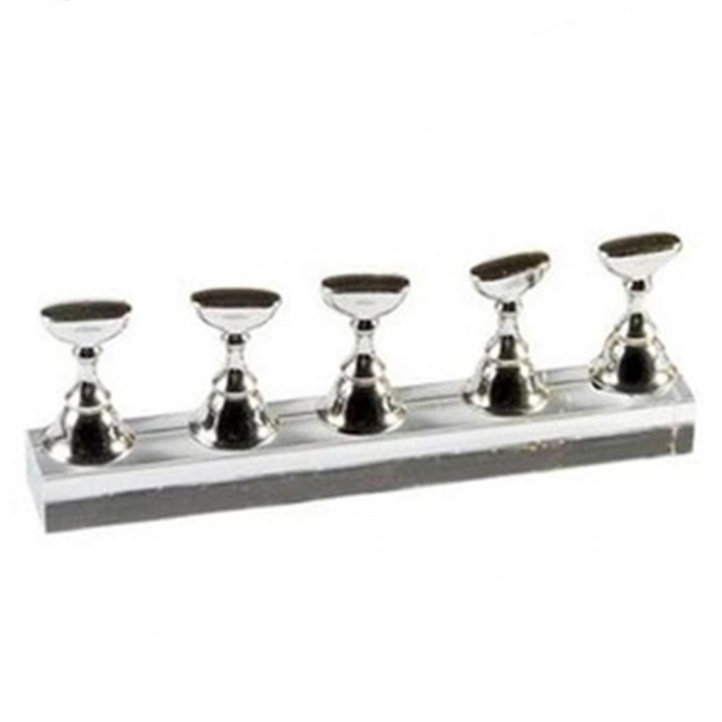 Suporte magnético para arte em unhas em formato de tabuleiro de xadrez