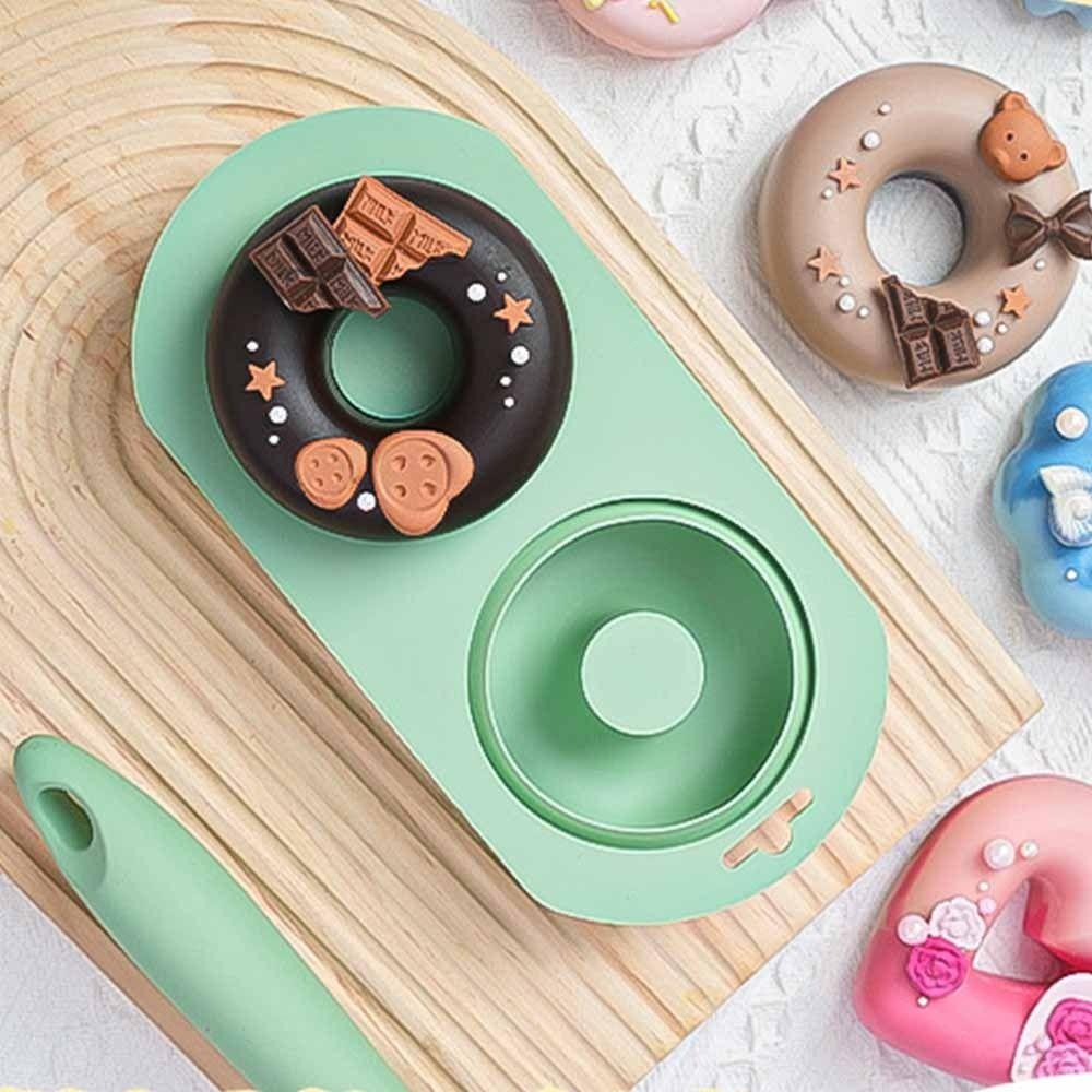 DIY Doughnut Baking Mold Silicone Cake Mold Easy to Demold Silicone Baking Pan  Mousse