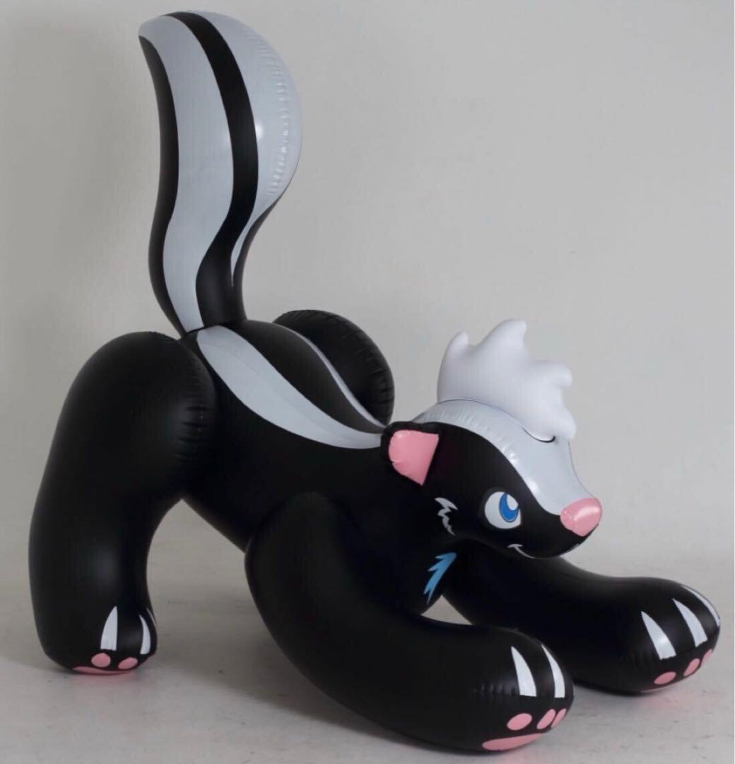 

[USED] Skunk Black Float Air Vinyl Balloon, Rare, Not Available in Japan