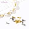 Wholesale 18k Gold Plated Straight Tube Beads Brass Metal Spacer Beads For Beading Jewelry Fittings,DIY Jewelry Making Supplies