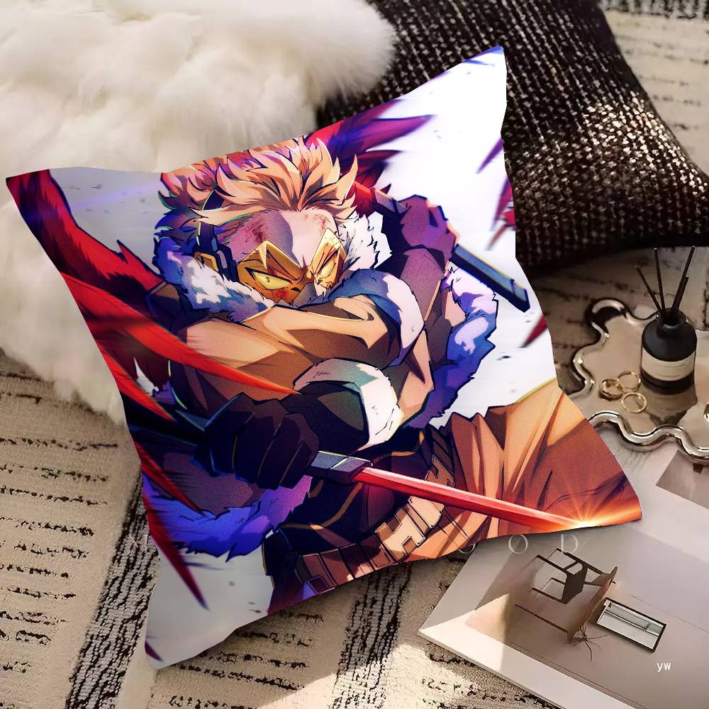 Anime My Hero A-Academia H-Hawks Pillow Case Fashion Square Pillowcase Bedroom Sofa Room Ins Decoration Leisure